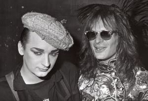 Boy George and David Lee Roth 1985, NY..jpg